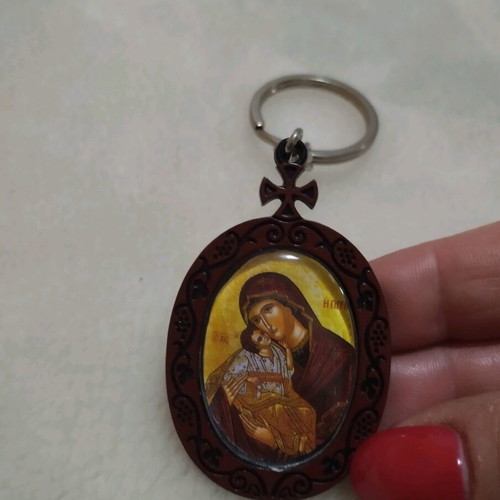 Keychain image new with Virgin Mary and Christ