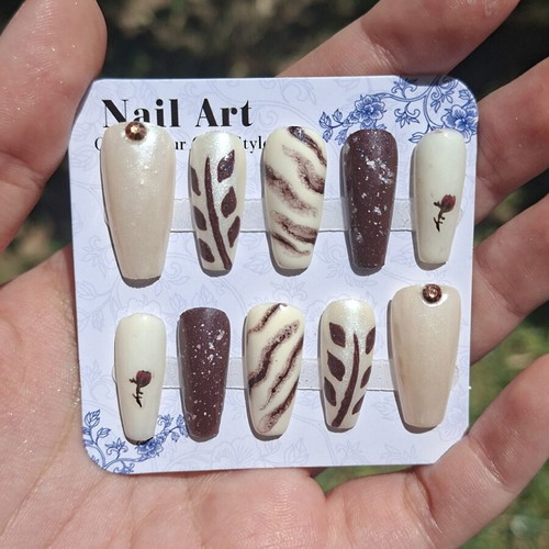 Press On Nails set with application tools new