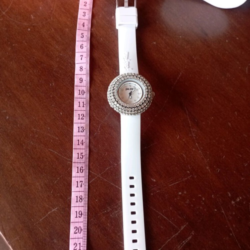 Folli Follie women's watch new, small dial, white rubber strap