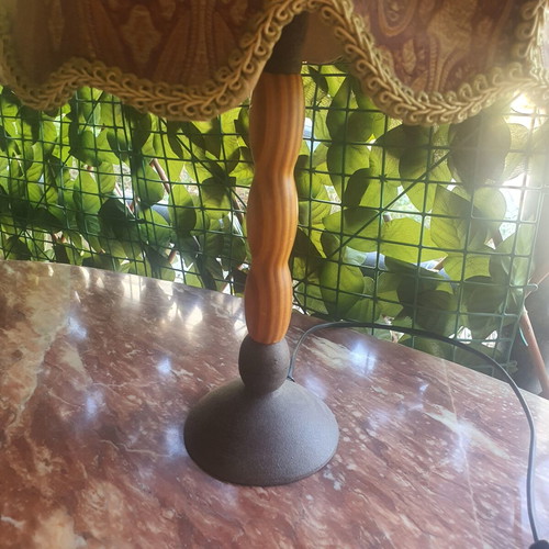 Table lamp with fabric shade, 60 cm height