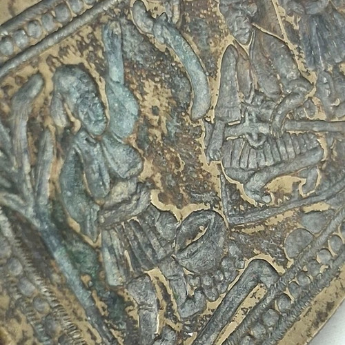 Copper Repoussé Mold Used for Silverwork Decoration