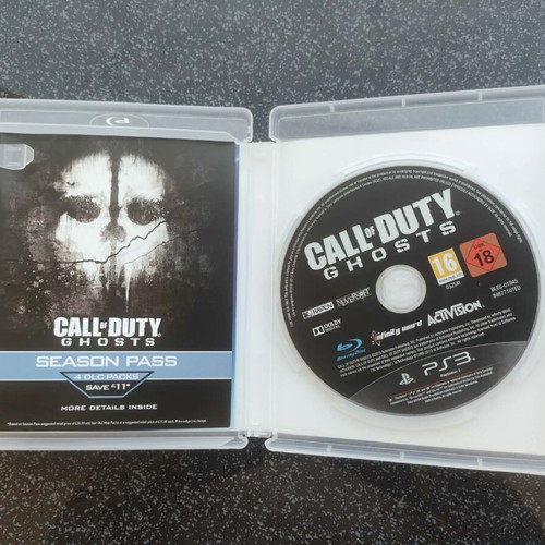 Call of Duty Ghosts PS3 game used, good condition