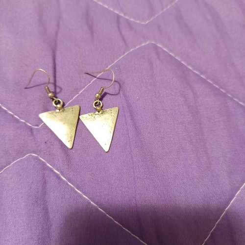 Alpaca jewelry set with geometric design, new