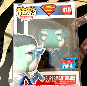 Funko Pop! Superman [419] - Superman (Blue) (2021 Fall Convention