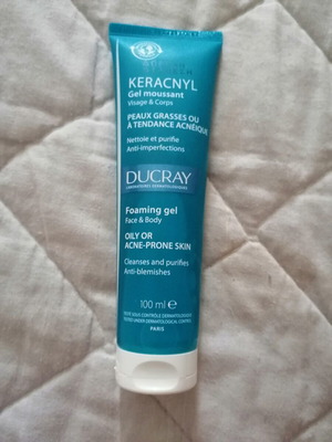 Keracnyl foaming gel by Ducray 100ml like new for oily or acne-prone skin