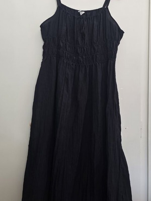 M&S Black 7/8 Length Dress UK18 / EU46 New