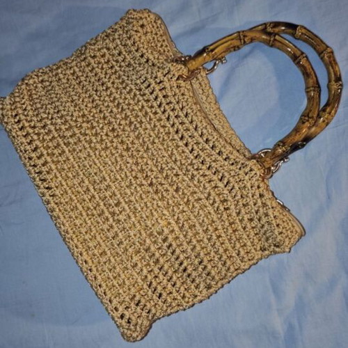 Handmade Handbag Gold Color