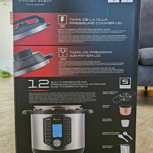 MasterPro Multicooker new, 1500W, 6L, stainless steel