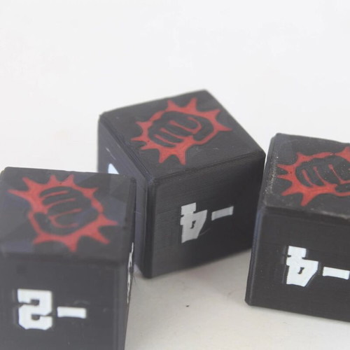 One Piece Dice and Token Set Luffy Inspired Edition Green Purple made to order
