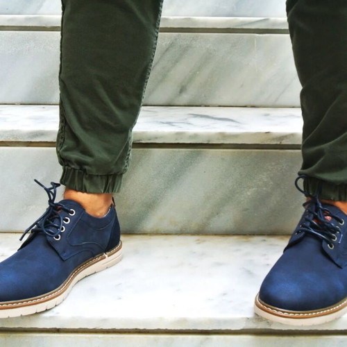 Refresh anatomical walking shoes new, blue, Spanish made
