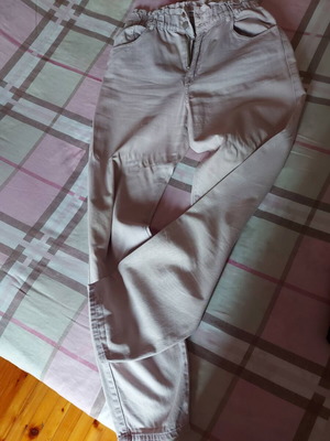 Bershka ballon-style jeans used, pale purple/pink, size M