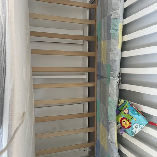 Baby cot 1.35x0.7 m with mattress used