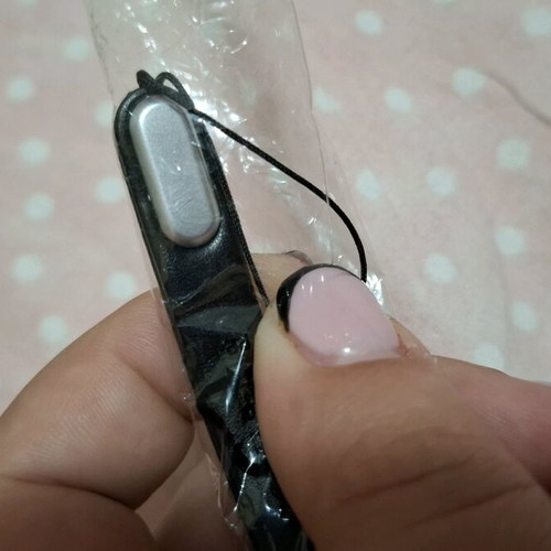 Mobile phone cord black with handle/loop new