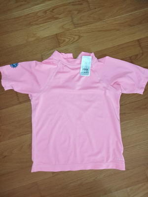 Decathlon Kids' Rash Guard UPF 50+ Like New, Size 4 Years, Pink