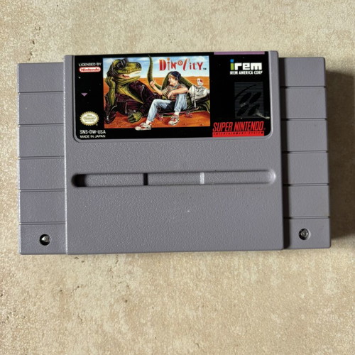 Dino City Super Nintendo SNES game, American