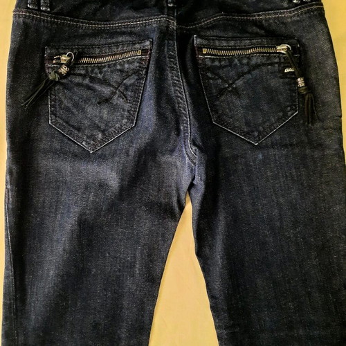 Gas women's jeans like new, blue, low rise with zipper pockets