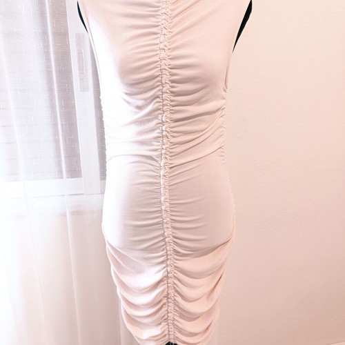 Midi rushed dress H&M divided like new, pink
