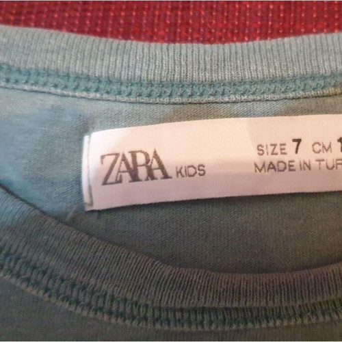 Zara children's short-sleeve t-shirt size 7, 122cm like new, gray multicolor