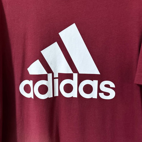 Adidas short-sleeve burgundy shirt like new, size L