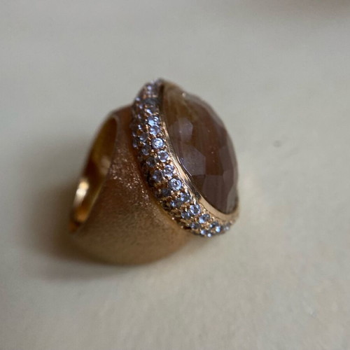 Galerie Tsangarakis ring used, 925 silver and 0.10 micro gold