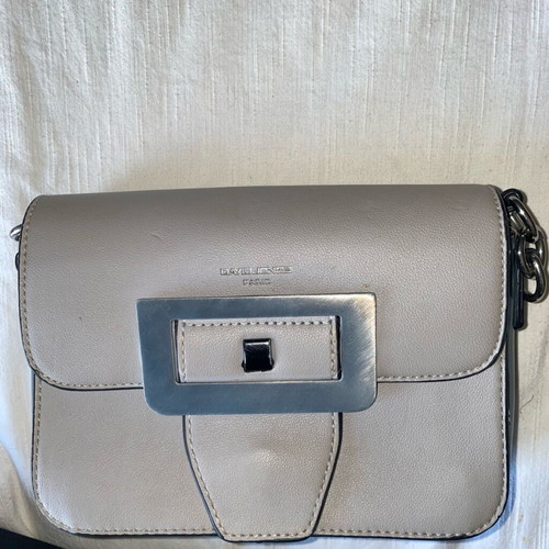 David Jones crossbody bag used gray-turquoise
