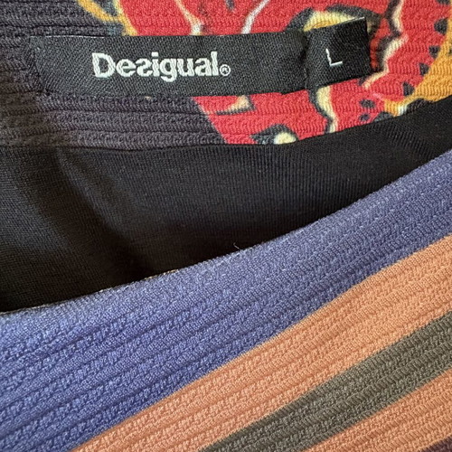 Desigual vibrant colorful bodycon dress, size L