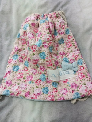 Handmade fabric backpack like new, multicolored