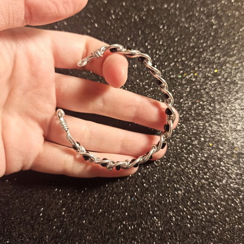 Alternative handmade bracelet stainless wire adjustable size