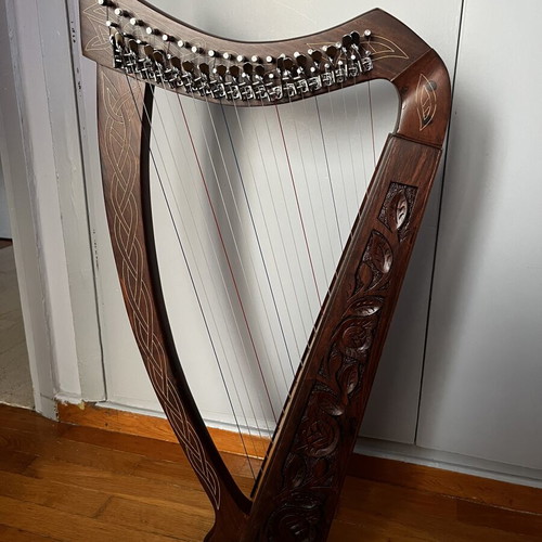 19 String Boru Harp Rosewood new