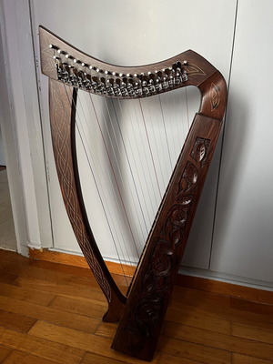 19 String Boru Harp Rosewood new