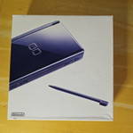 Nintendo DS Lite Enamel Navy console, complete in box
