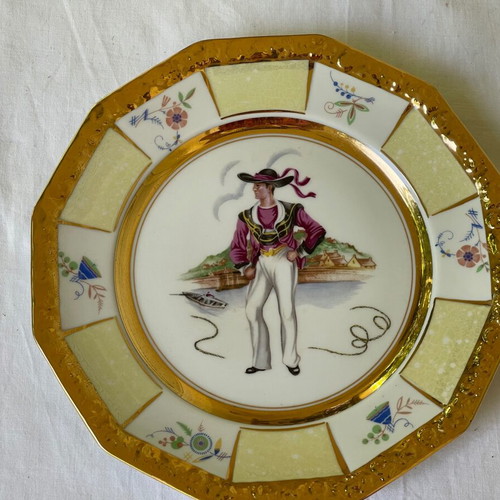 Rosenthal plate used, antique 1946-1949, 25 cm diameter
