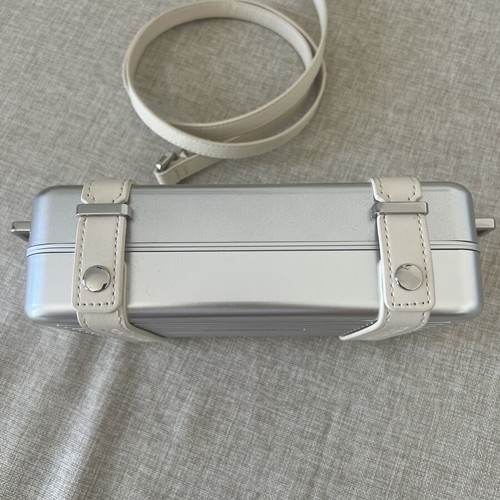 Dior x Rimowa Aluminum Clutch Like New, Gray