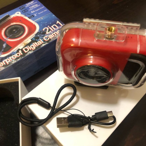 Lamtech 2in1 Waterproof Digital Camera Red