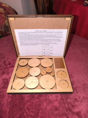 Wooden puzzle with circles Creative Crafthouse like new