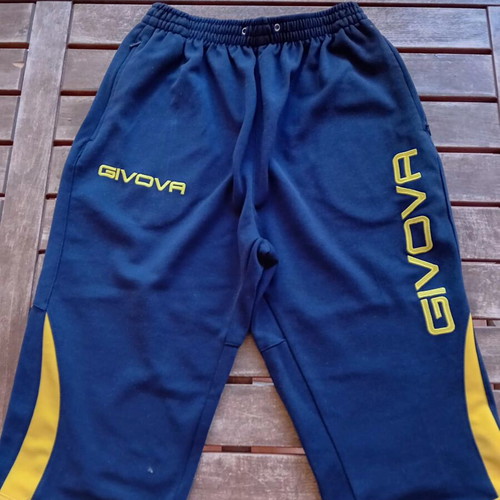 Givova Long Shorts like new, polyester and cotton, blue, size L