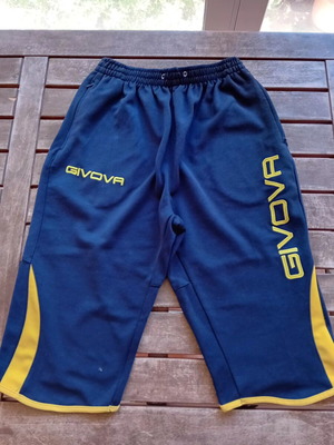 Givova Long Shorts like new, polyester and cotton, blue, size L