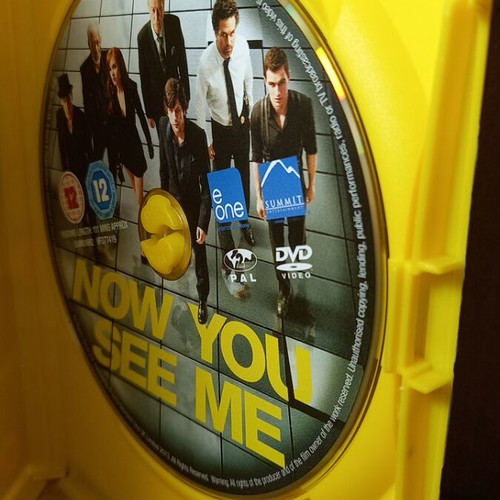 Now You See Me DVD like new with English subs