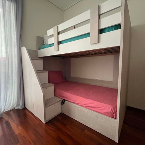 Project House bunk bed like new with storage spaces