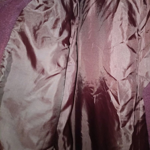 Bordeaux wool cashmere coat like new