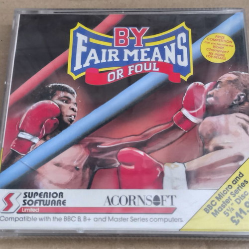 By Fair Means Or Foul BBC Micro disk game like new