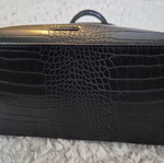 Aldo Satchel Shoulder Bag Black Faux Leather Like New
