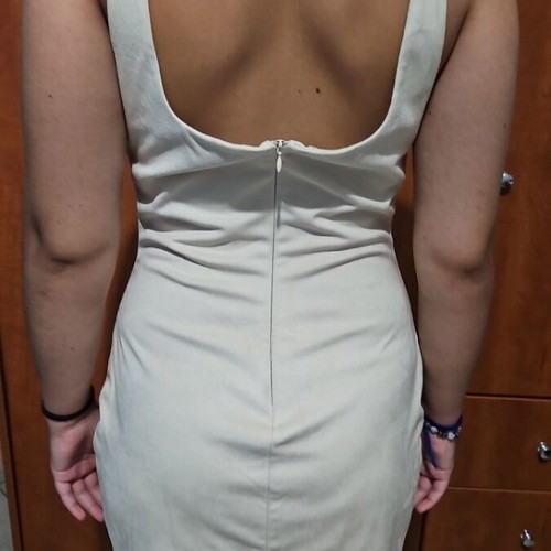 Bershka beige dress medium like new