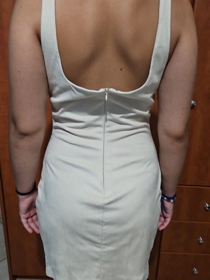 Bershka beige dress medium like new