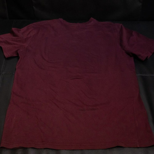 H&M Burgundy Short-Sleeve T-Shirt, size M, 100% cotton