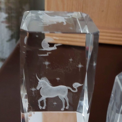 Decorative crystal pieces like new, set of 3