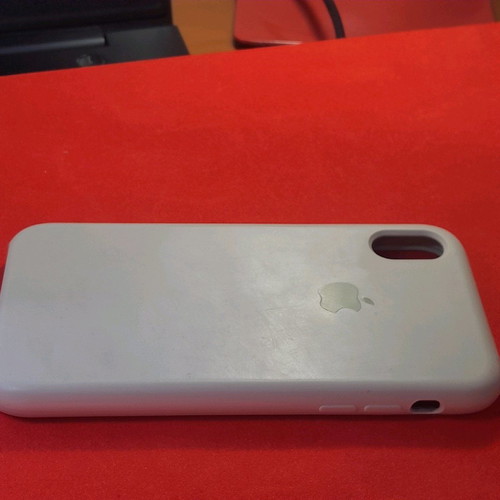 Genuine silicone case for iPhone XR used, ice white