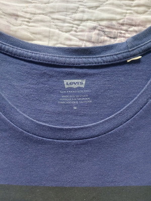 Levi's men's t-shirt used, size M, blue, slim fit