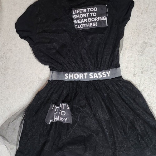Black Dress with Tulle like new
