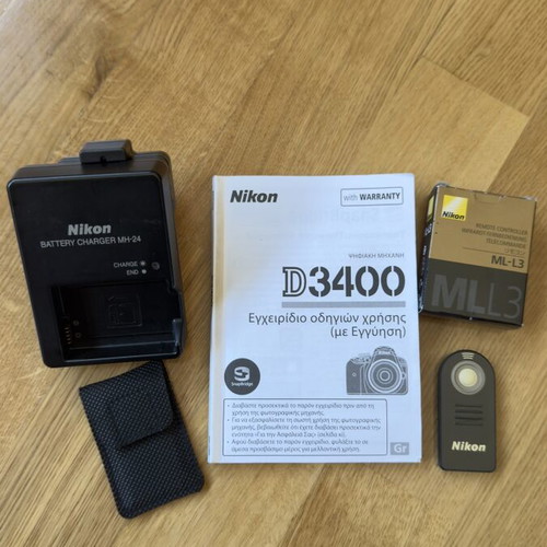 Nikon D3400 camera kit with 18-55mm VR lens